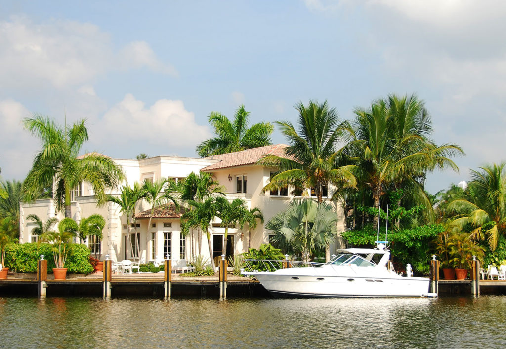 Florida house on the water
