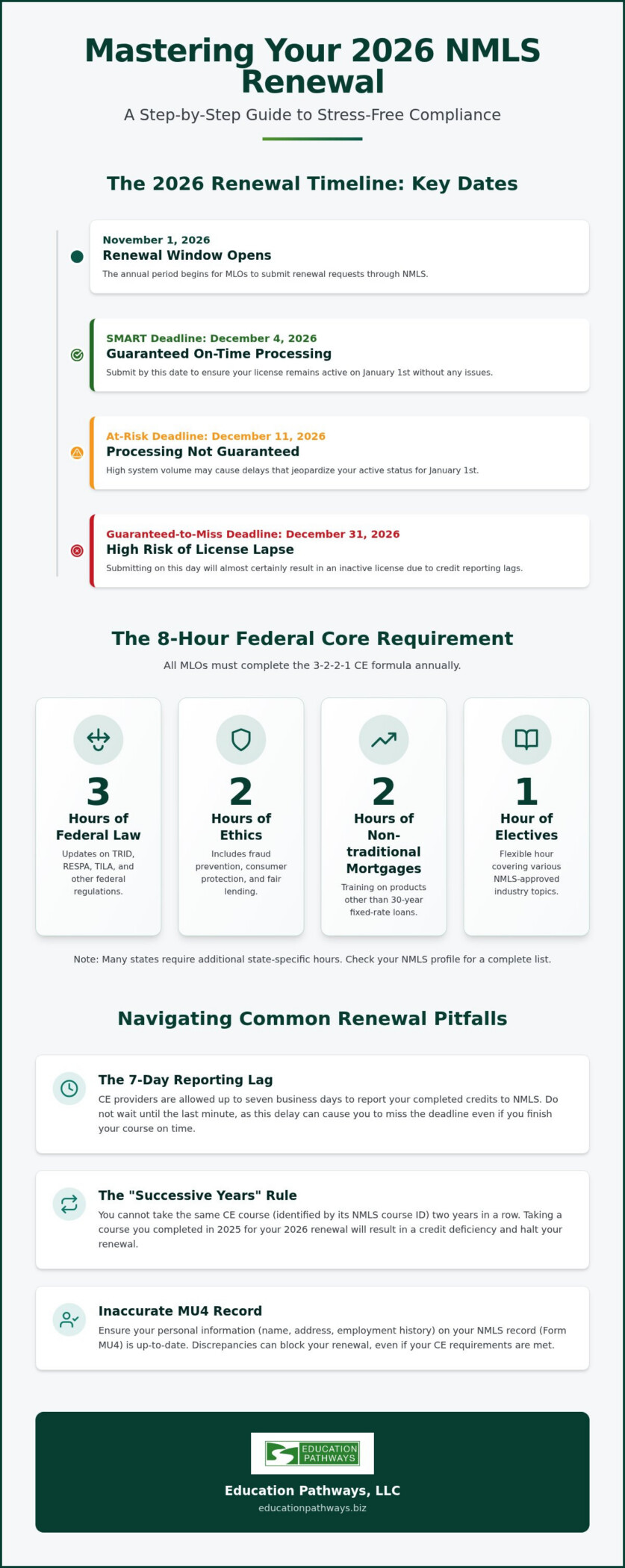 NMLS Renewal Requirements 2026: The Complete MLO Compliance Guide
