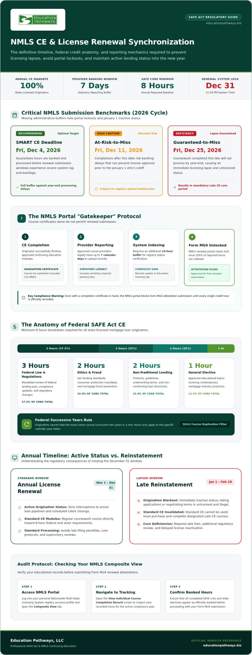 How to Sync NMLS CE with License Renewal in 2026: The Complete Step-by-Step Guide